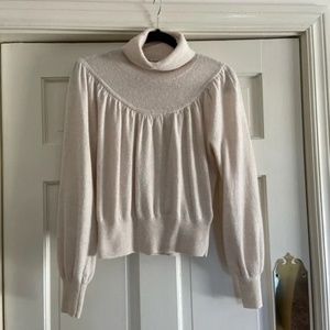 Madewell Shirred Balloon-Sleeve - Size XS